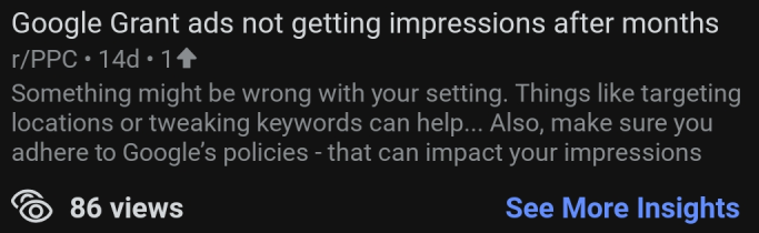 Google Ads expert answering Reddit question on scaling ad campaigns while maintaining ROI.