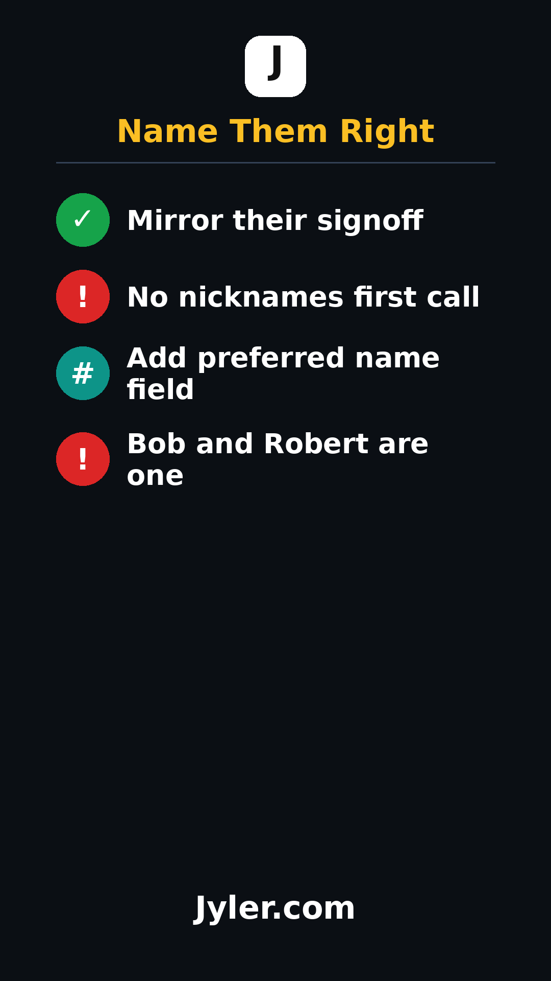 Prospect Nickname or Legal Name? Field Notes on Getting It Right