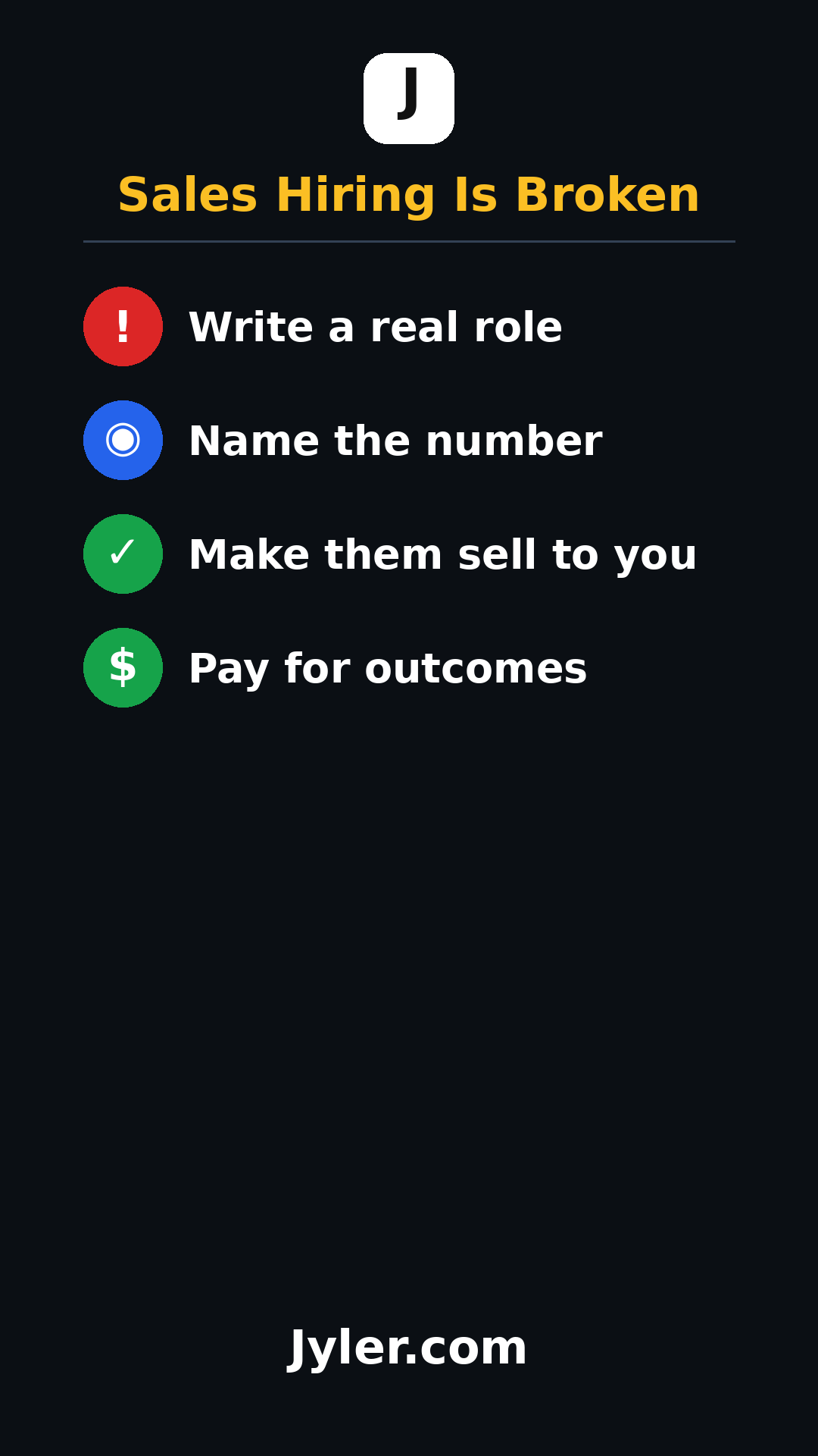 Sales Hiring Is Broken: How to Attract Reps Who Can Actually Sell