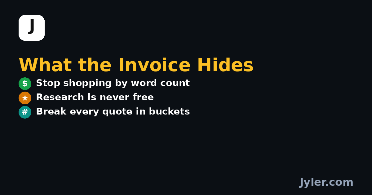 Content Writing Service Pricing: What the Invoice Never Shows