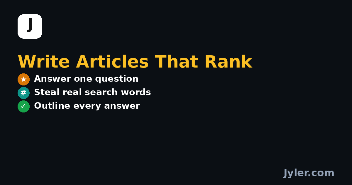 SEO Article Writing: A Step-by-Step Tutorial for Small Teams