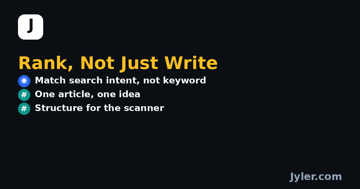 SEO Article Writing: Do This, Not That (A Technical Guide)
