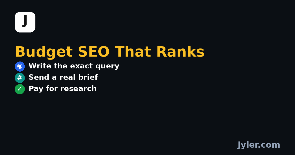 SEO Article Writing on a Budget: 7 Rules That Decide If It Ranks