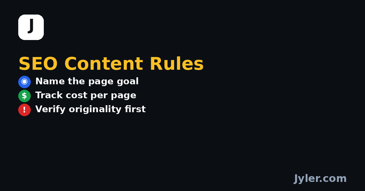 SEO Content Writing: Seven Rules That Decide Whether Your Budget Ranks or Sinks