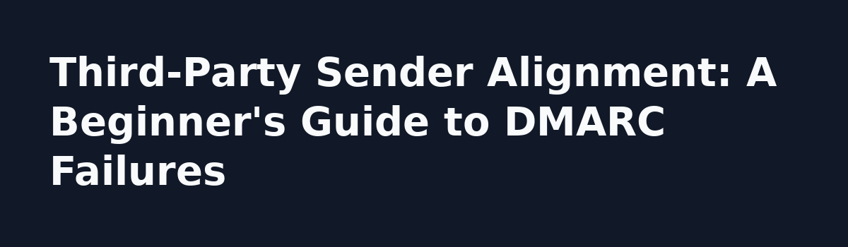 Fix DMARC Failure: A Case Study in Third-Party Email Alignment: Third-Party Sender Alignment: A Beginner's Guide to DMARC Failures
