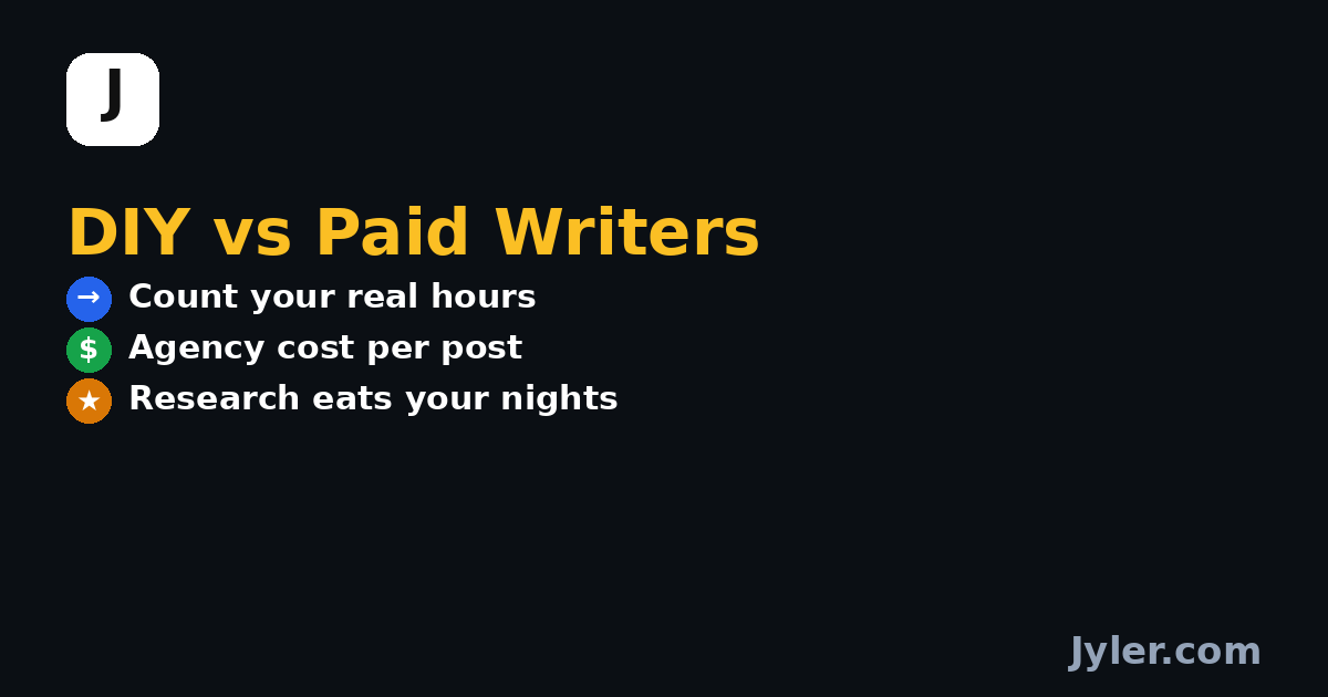 Website Content Writing Service vs Doing It Yourself: The Real Cost Comparison
