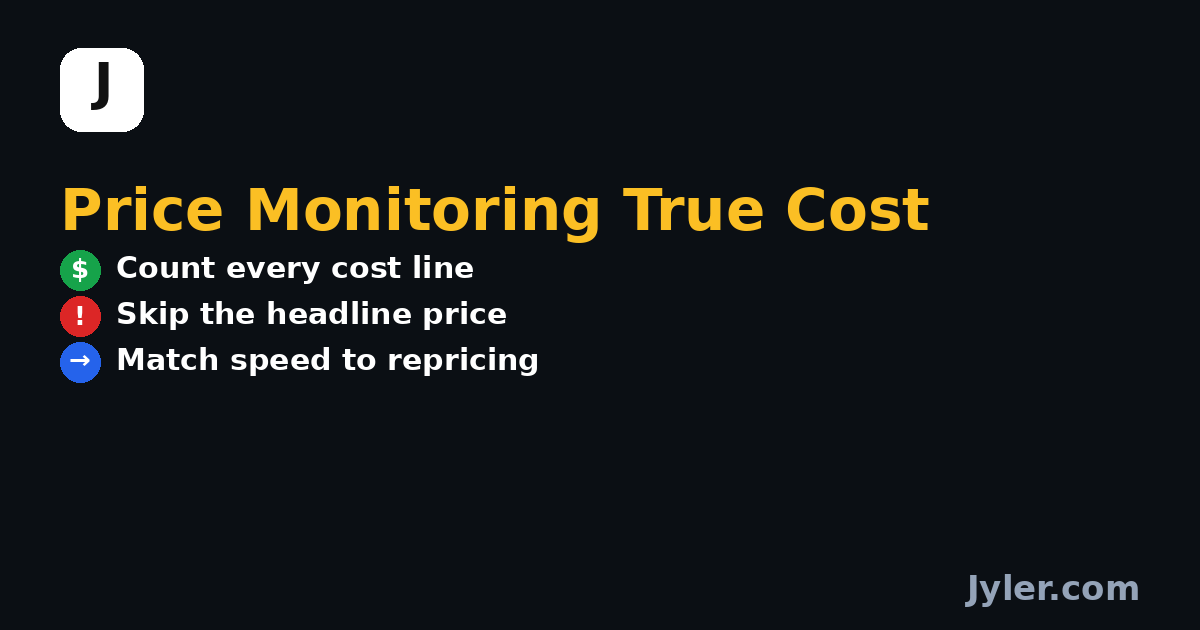 What a Competitor Price Monitoring Service Really Costs and How to Budget for It