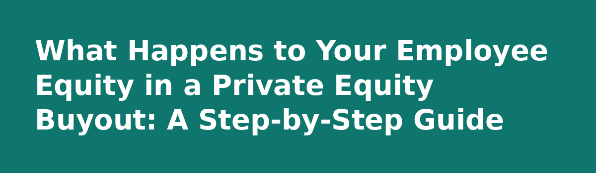 What Changes After a Private Equity Takeover: A Primer for Operators: What Happens to Your Employee Equity in a Private Equity Buyout: A Step-by-Step Guide