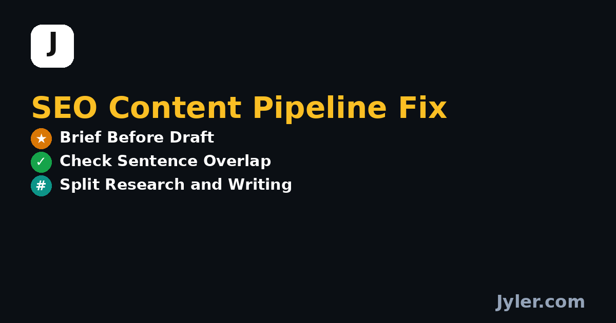 Why Your SEO Content Writing Stalls After 20 Posts (And the Pipeline Fix)